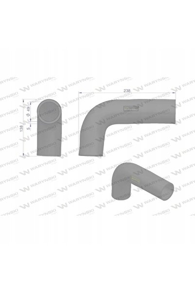 NO BRAND Furtun radiator Massey Ferguson 3080 3090 238X138X49Mm 3387747m1 War...