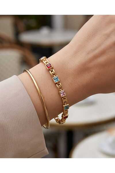 XUPING JEWELRY Kare Model Colorful Stone Bracelet