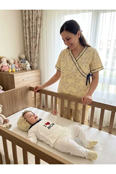ZEYBABY Mother Baby Maternity Set