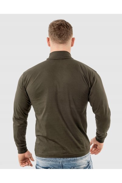 NO BRAND Pulover elegant cu guler înalt pentru bărbați, Golf Wxm XXL Maro