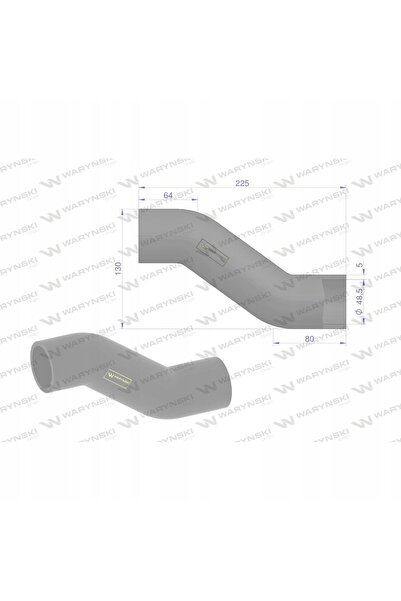 NO BRAND Furtun radiator Massey Ferguson 135 240 225X130X48,5mm 1672725m1 War...