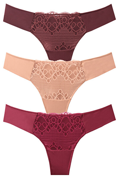 papatya lingerie دانتيل أمامي - سراويل داخلية برازيلية أنيقة مقطوعة بالليزر، ...