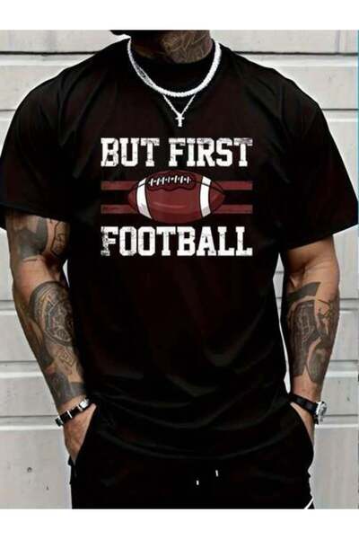 9JY تي شيرت مطبوع عليه 100% قطن Eat Sleep Retriat Love Football Vintage Gift ...