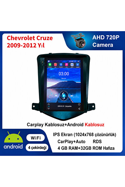 CONION Chevrolet Cruze 2009-2012 Yıl uyumlu 4GB Ram 32GB Rom Hafıza Android K...