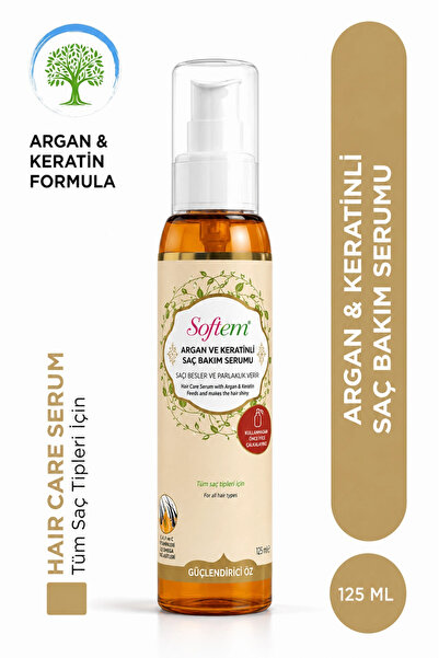 Softem Argan ve Keratinli Saç Bakım Serumu 125 ml | Argan & Keratin Formula