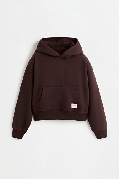 LEFTIES Kapüşonlu crop sweatshirt