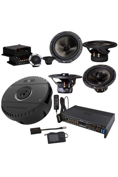 blam High-End Araç Ses Sistemi Paketi | DSP Amfi + Aktif Subwoofer