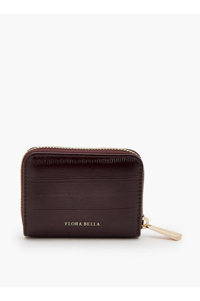 Flora Bella by Shoexpress Solid Card Holder with Zip Closure