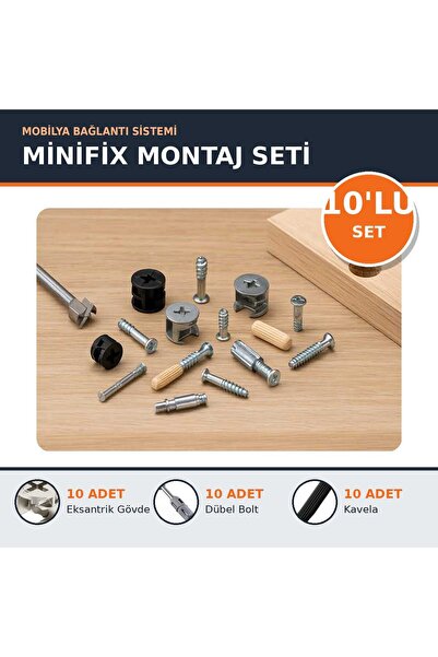Genel Markalar Minifix Montaj Seti 10'lu