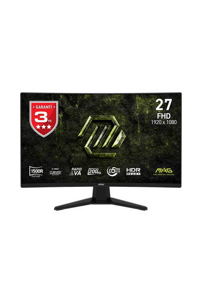 MSI MAG 274CF E20 27 1920x1080 FHD 200Hz 0.5ms Curve 1500R HDMI DP RJ45 HDR R...