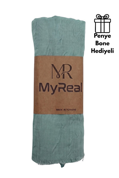 MyReal Bamboo Kraş Shawl - Non-Ironing Natural Texture (90X200 cm)