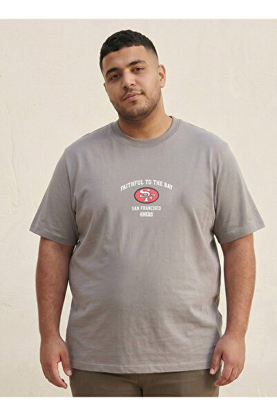 Maxim تي شيرت سان فرانسيسكو بلس بأكمام قصيرة وياقة دائرية