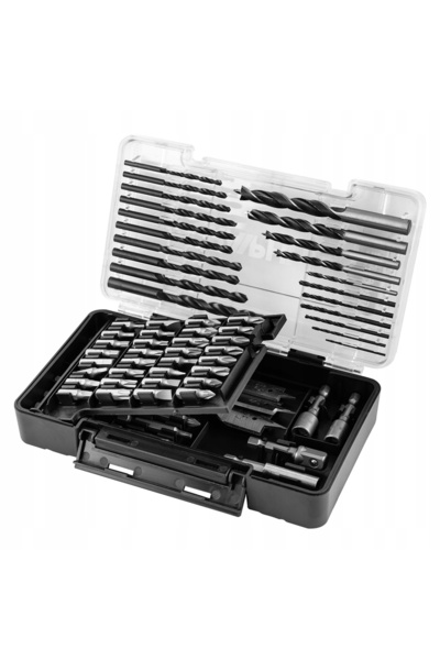 graphite Set de burghie, biți, capete tubulare 66 piese. burghie pentru lemn ...