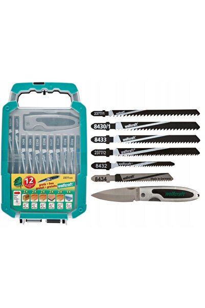 Wolfcraft SET PENSE CU MÂNER T 11 BUCĂȚI CUȚIT PLIABIL 2377000