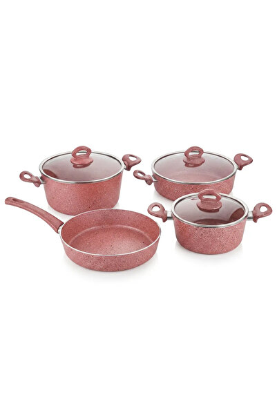 Aşkana 7 Piece Premium Granite Cookware Set 26 cm Non-Stick Pots and Pans Set...