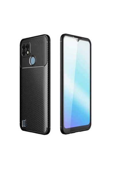 Ahlttiba Compatible Case Carbon Design Ultra Slim Build  Cover for Realme C21...
