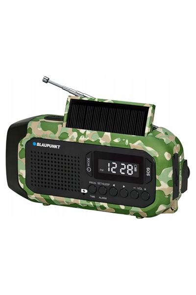Blaupunkt Radio cu alarmă FM LED SOS SOLAR Dinam Power Bank ER20GC SUPRAVEGHERE