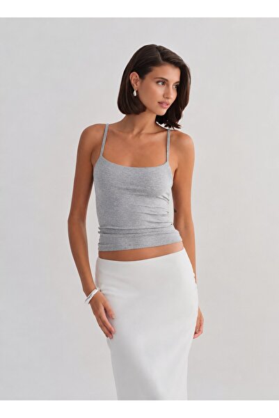 Baluxe Karmelange Strappy Blouse