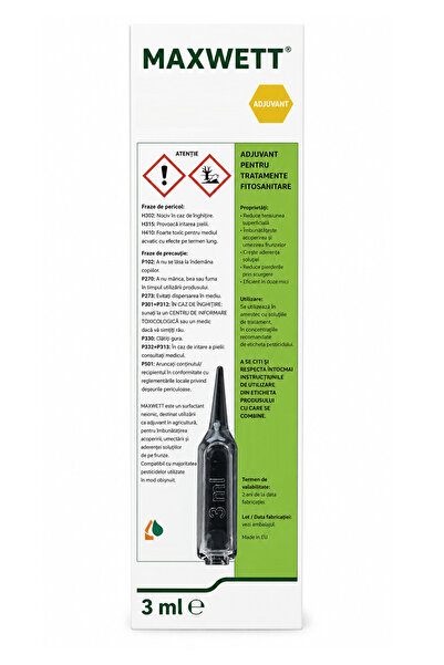 Solarex Adjuvant Maxwett – Toate Culturile – Umezire si Raspandire 3ML