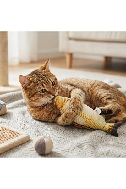 Genel Markalar GİVES Peluş Kedi Oyuncağı BALIK