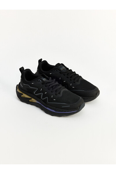 LC Waikiki Triwex Black Lace-Up Thick Sole Men's Sneaker