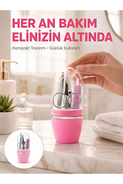 northcity n New Generation Pink Nail Care Set: Practical Solution for Manicur...