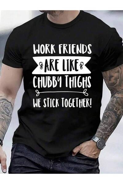 9JY تي شيرت من القطن بنسبة 100% بطبعة Friends Stick Together - تي شيرت لطيف ل...
