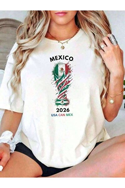 Astogria13 قميص نسائي بتصميم كاجوال للمكسيك 2026، تصميم الولايات المتحدة وكند...