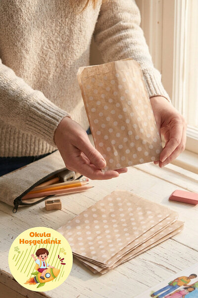 Bimotif 100lü Okula Dönüş Öğrenci Hediye Paketi (Puantiyeli Kese Kağıdı (11x20cm) ve 105 adet 4cm Sticker)