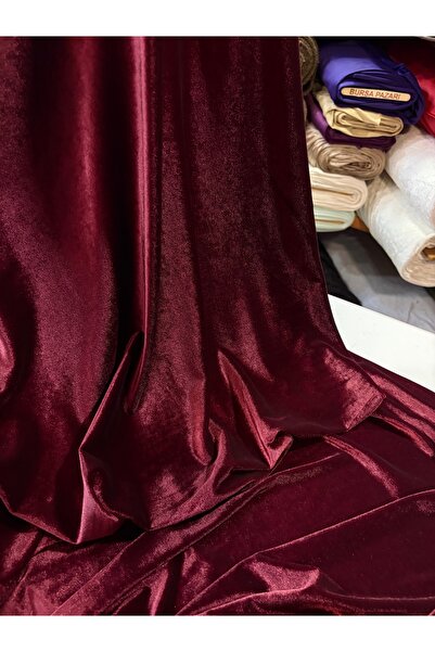 MEKİK MANİFATURA Dark Burgundy Silk Velvet Lycra
