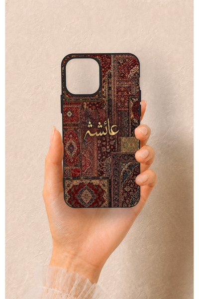 Vip Case iPhone 12-12PRO Uyumlu Vintage Halı Desenli Silikon Kılıf