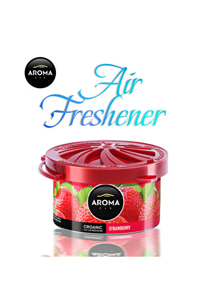 Aroma معطر هواء للسيارة برائحة الفراولة طويل الأمد، جل مضاد للانسكاب للسيارة ...