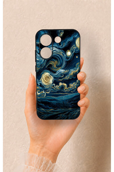 Vip Case Poco X8 Pro Uyumlu Yıldızlı Gece Desenli Silikon Kılıf