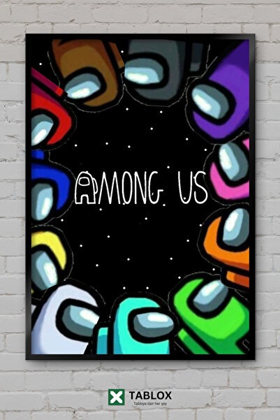 TABLOX Among Us Imposter Game Decorative Mdf Painting with Wooden Frame