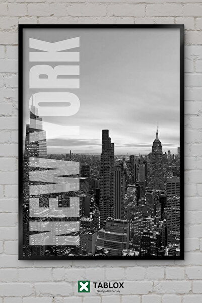 TABLOX Njujork, Amerika, grad, estetska crno-bela NYC dekorativna MDF slika u...