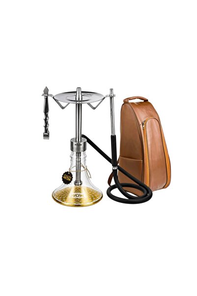 WOW V33 XROS PRO Gold - Çantalı Çelik Nargile