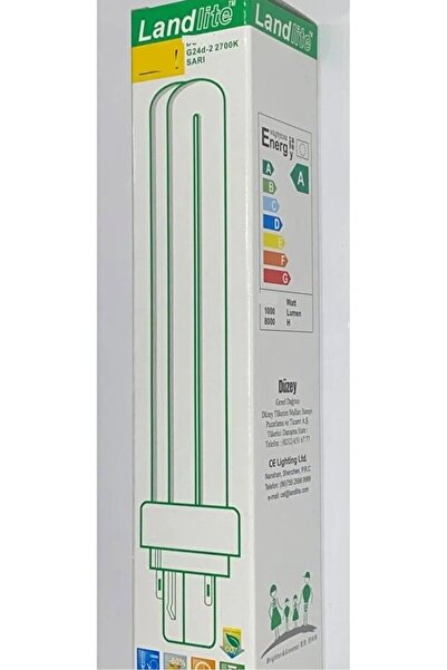 Landlite PL-C 26W/827/2P 1CT/2700K SARI IŞIK Enerji Tasarruflu Ampul 2 PİN PLC