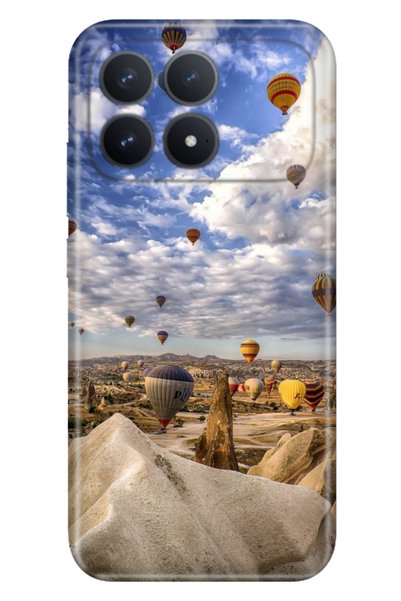 Cekuonline Poco F8 Pro 6.59" Case Colorful Silicone Printed Tpu Urgup Cappadocia