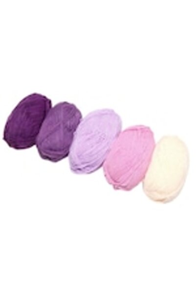 OEM Fire de crosetat, multicolore, moi si confortabile, set 5 bucati