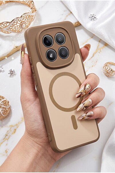 AKSEFİZZ Xiaomi Redmi Note 15 Pro 5GKılıf Mat Yüzeyli Güçlendirilmiş Kenar Ko...