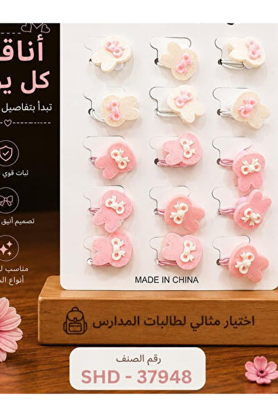 Generic مجموعة مشابك شعر بتصاميم فيونكات كرتونية لطيفة، مثالية للاستخدام اليو...
