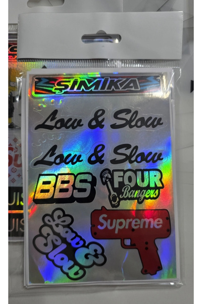 şimika tuning tuningmarketim Hologram 10X15 cm Quality Printing Sticker 10 Pi...