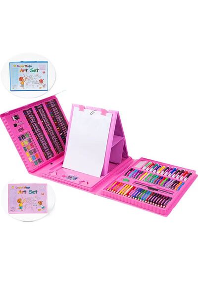 Generic Brand Set Pictură și Desen pentru Copii, 208 Piese, Creioane Colorate...
