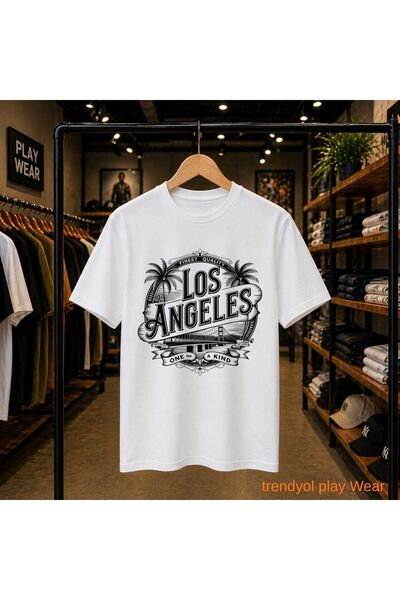 playwear Μπλουζάκι Losangeles One Kid με στάμπα, 100% βαμβακερό, oversized, χ...