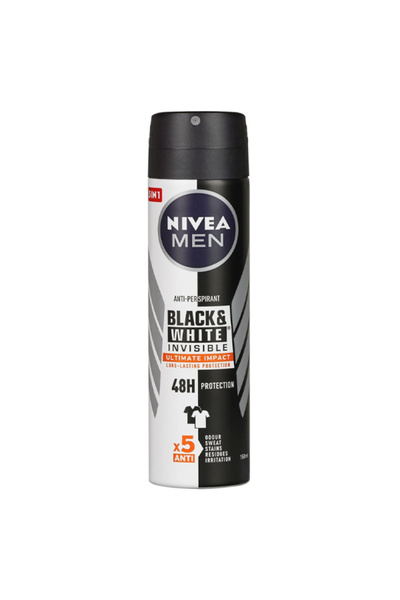 NIVEA Αποσμητικό για Άνδρες 150ml - (B ΚΑΙ W) (Αόρατο) (Απόλυτη Δράση)