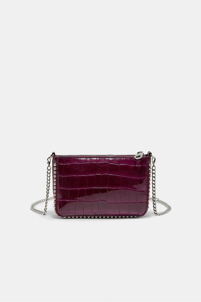 Stradivarius Timsah desenli mini çanta