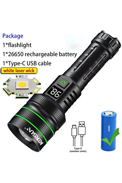 Choice Green-B High Power LED Flashlight USB Rechargeable Powerful Tactical T...