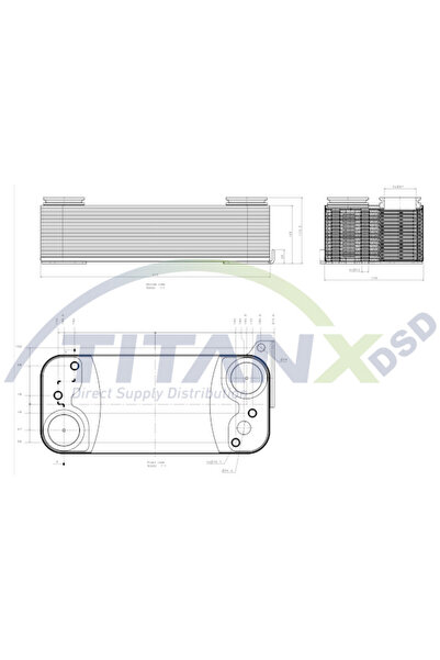 TitanX Radiator Ulei (178x120/413mm Retarder) Scania F K I N Bus Dc07.101-dt1...