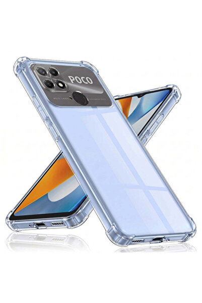 Techsuit Husă pentru Xiaomi POCO C40, din silicon transparent, rezistentă la ...