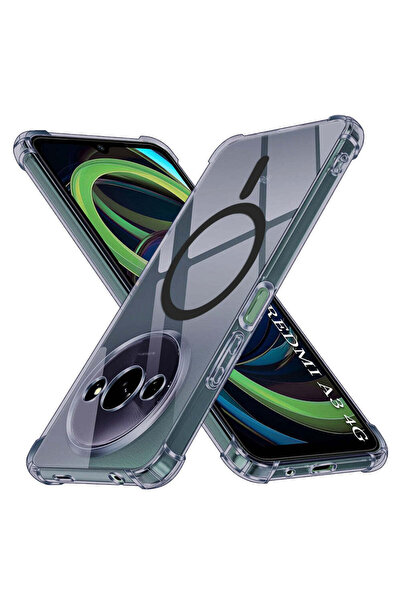 Techsuit Husă pentru Xiaomi Redmi A3, Antișoc, din Silicon Transparent, MagSa...